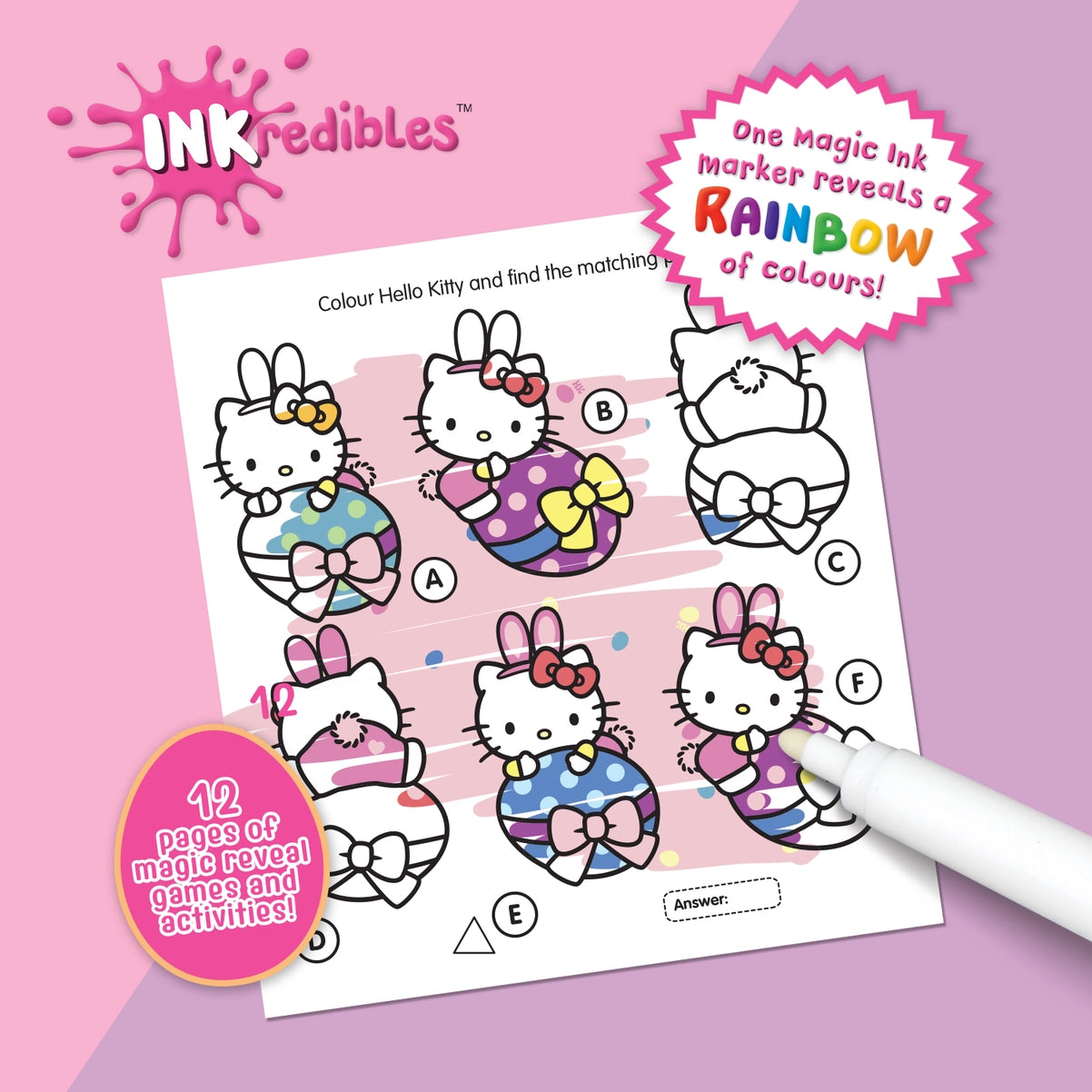 Inkredibles Magic Ink Hello Kitty Easter