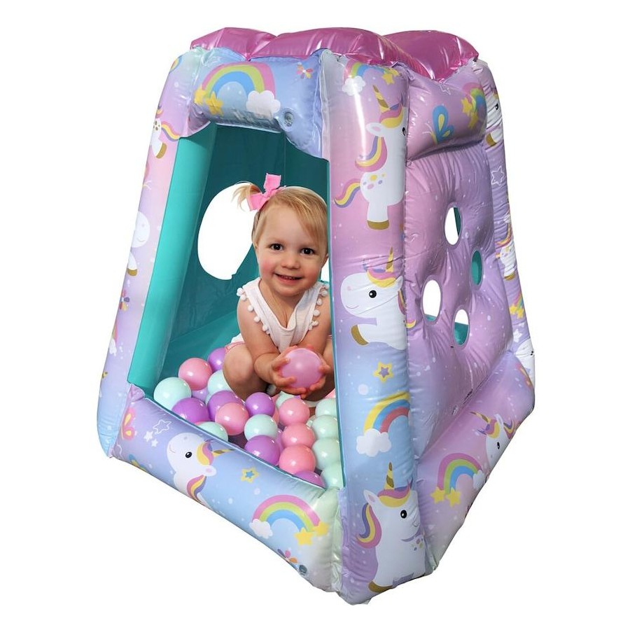Inflatable Unicorn Ball Pit with 20 Balls