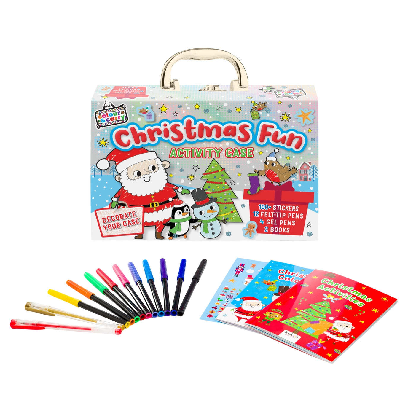 Colour and Carry Activity Kit Christmas Fun