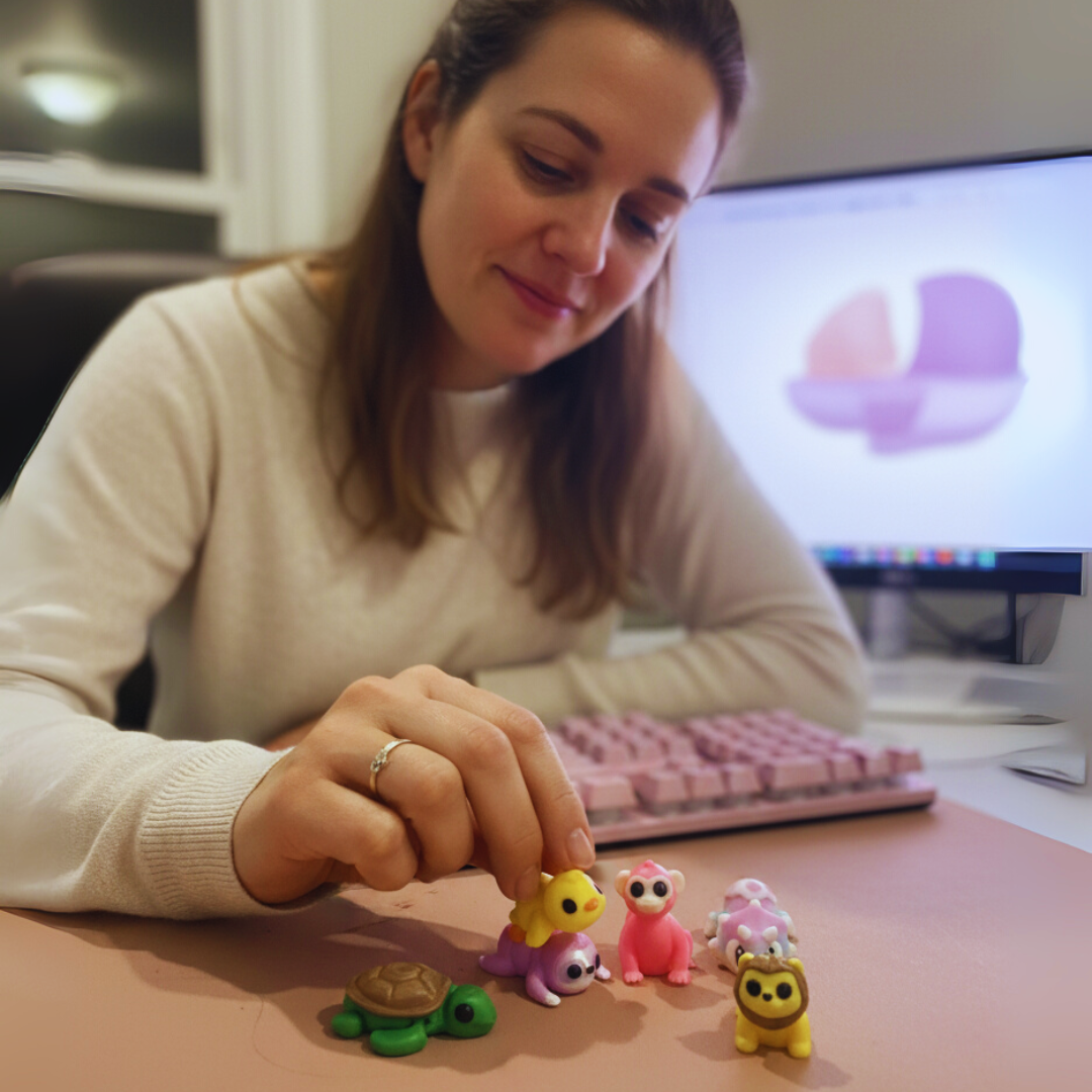 3D Printed Mini Animals 6 Pack