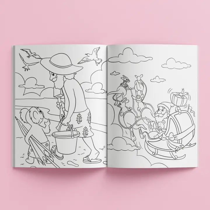 Sticker Colouring Christmas Down Under