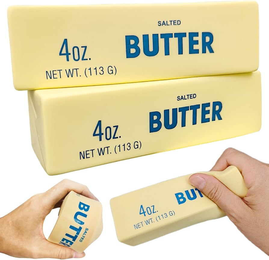 Butter stick squishy toy for stress relief calming and sensory play
