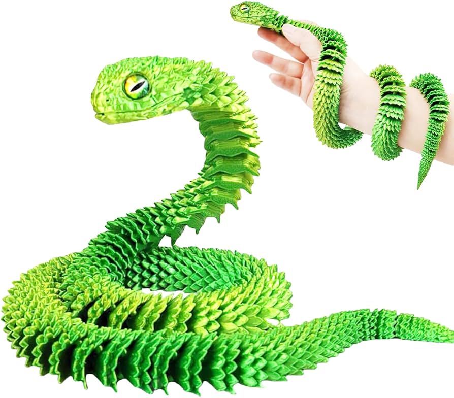 Large 3D Sensory Toy Snake Fidget 60cm