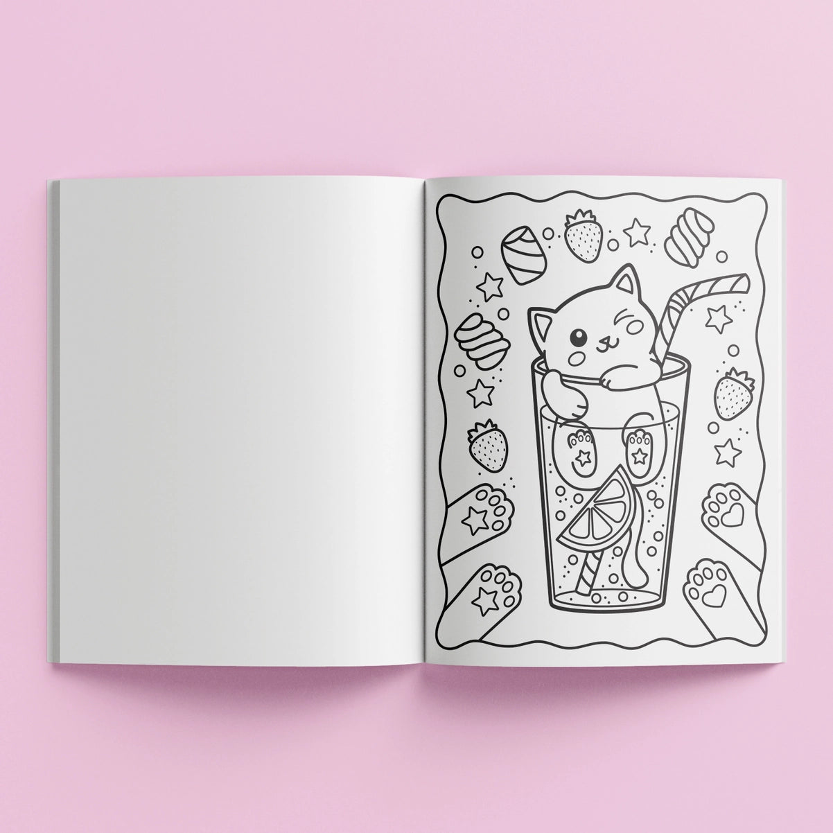 Colouring Book Scented Stickers Totally Kawaii