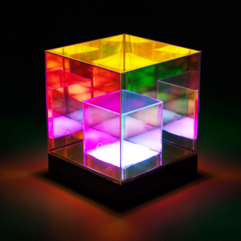 Rainbow Cube Infinity Lamp