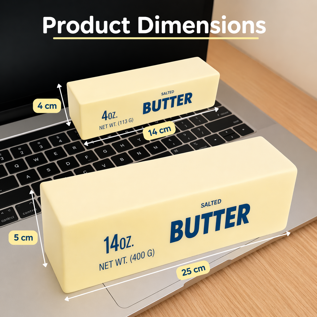 Slow Rising Butter Stick Squishy Jumbo 25cm