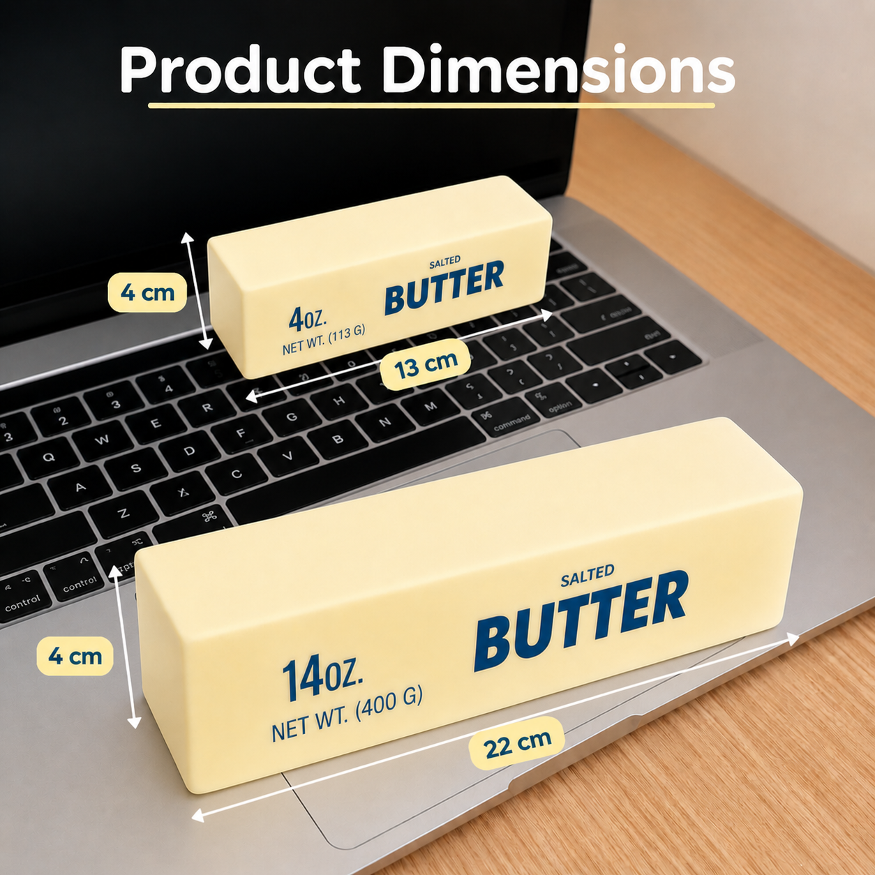 Slow Rising Butter Stick Squishy 13cm
