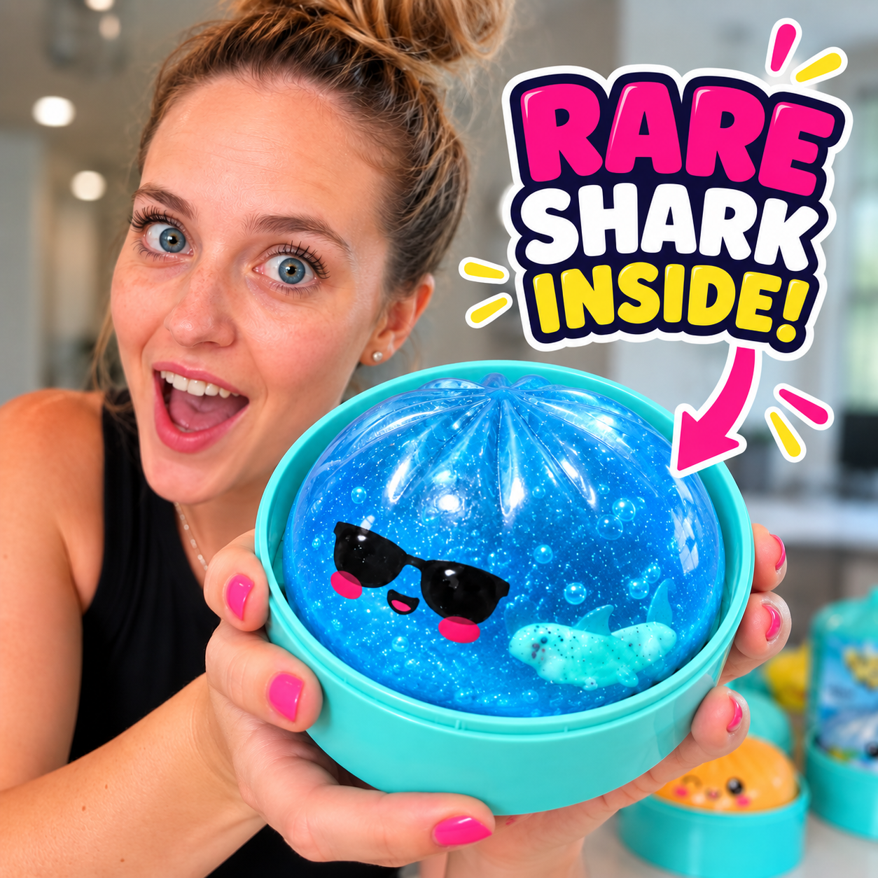 RARE Shark Dumpling Squishy - 2 Pack