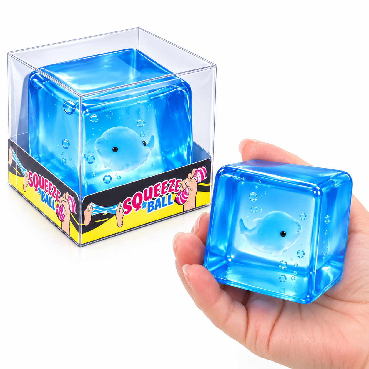 Floating Whale Cube Squishy