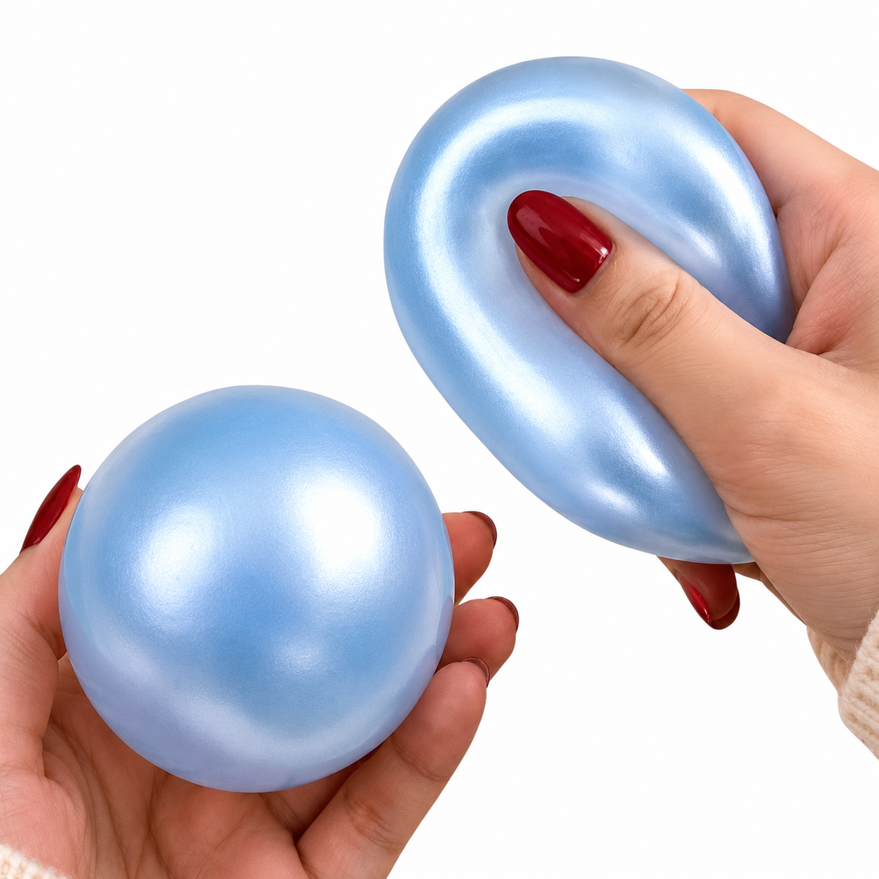 Coconut Oil Pearl Shimmer Squishy - 3 Pack
