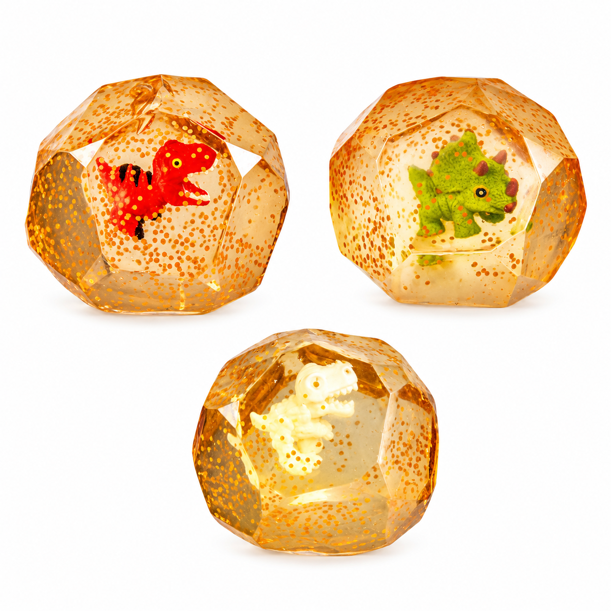 Diamond Glow in The Dark Sugar Squishy - Dinosaur