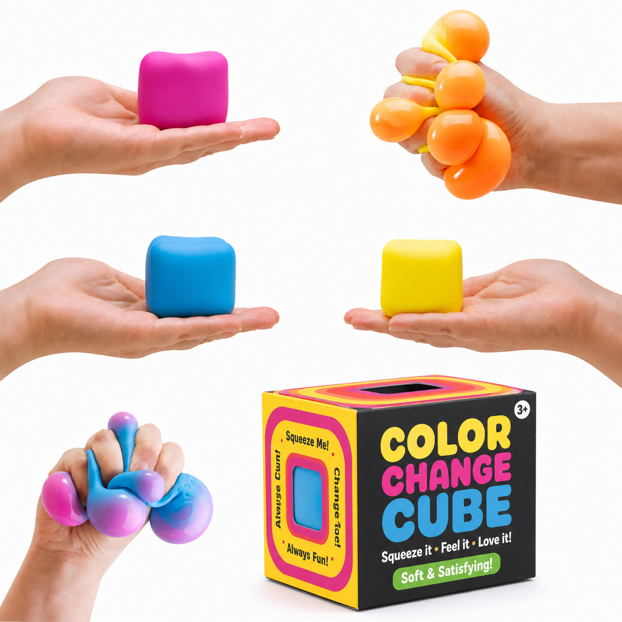 Colour Change Cube Squishy