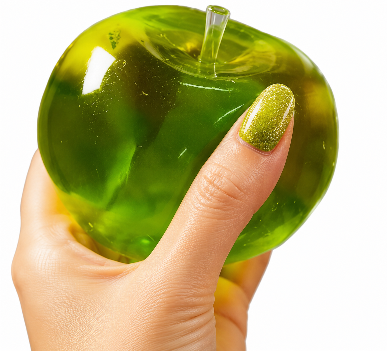 Coconut Oil Apple Squishy - 2 Pack Red and Green