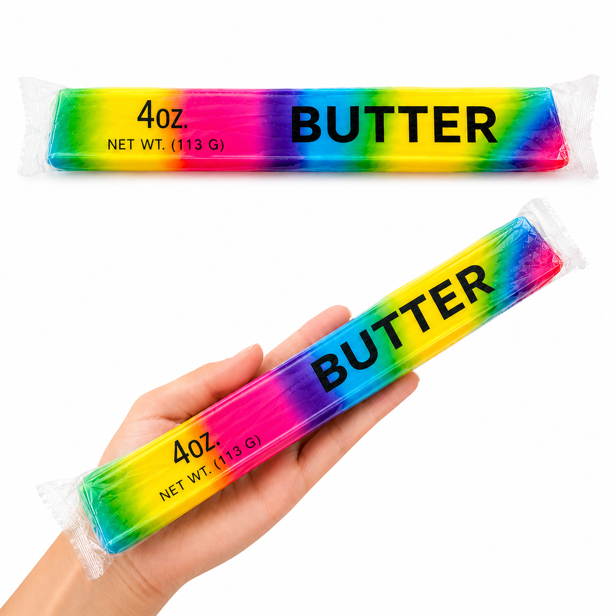 Slow Rising Rainbow Butter Stick Squishy Giant 22cm