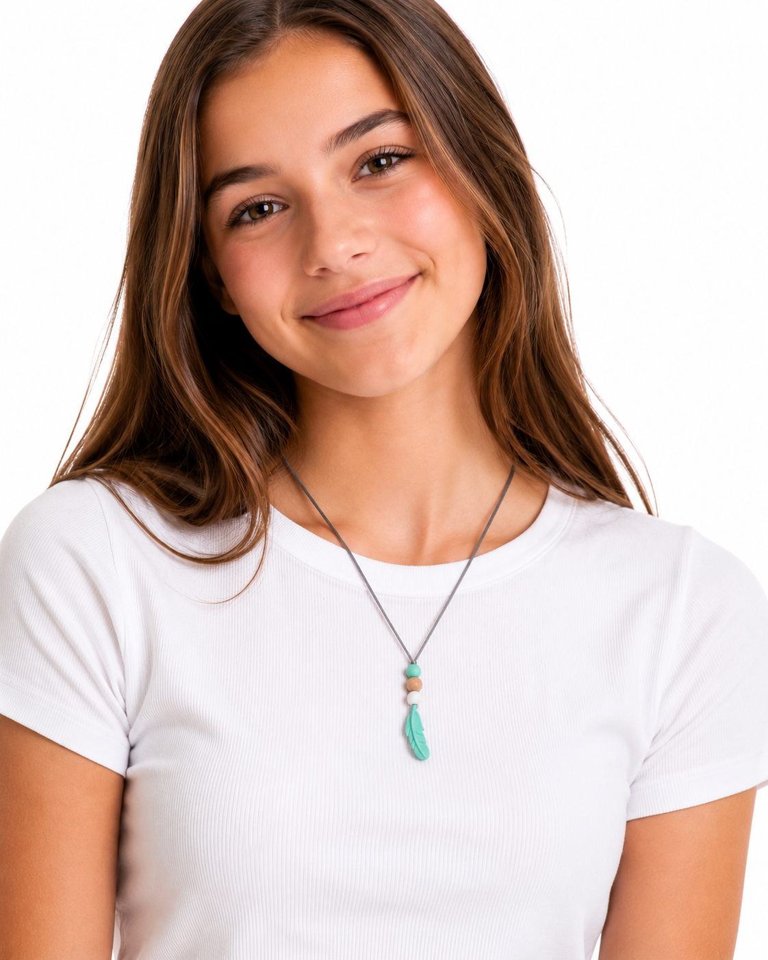 Feather Sensory Chew Necklace