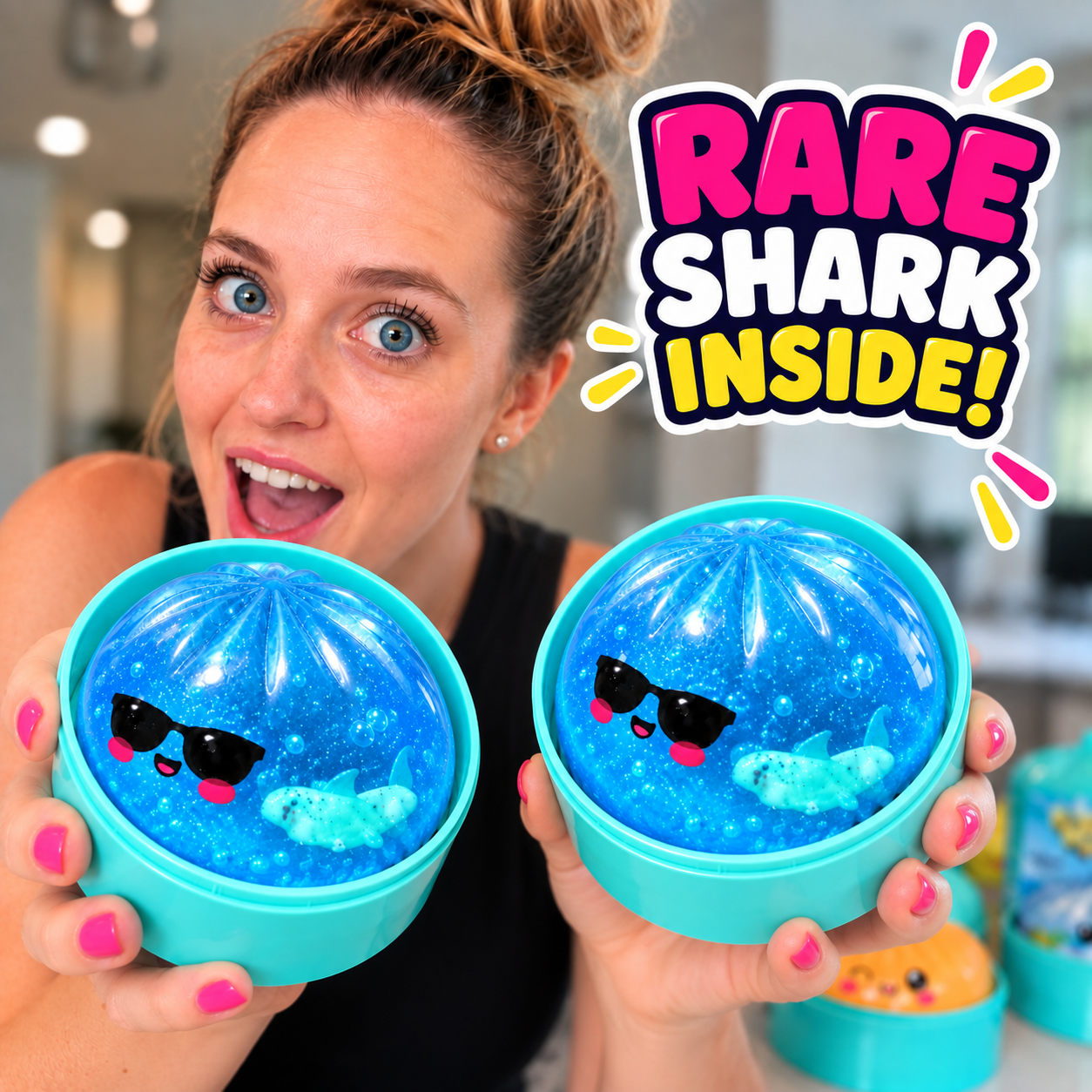 RARE Shark Dumpling Squishy - 2 Pack