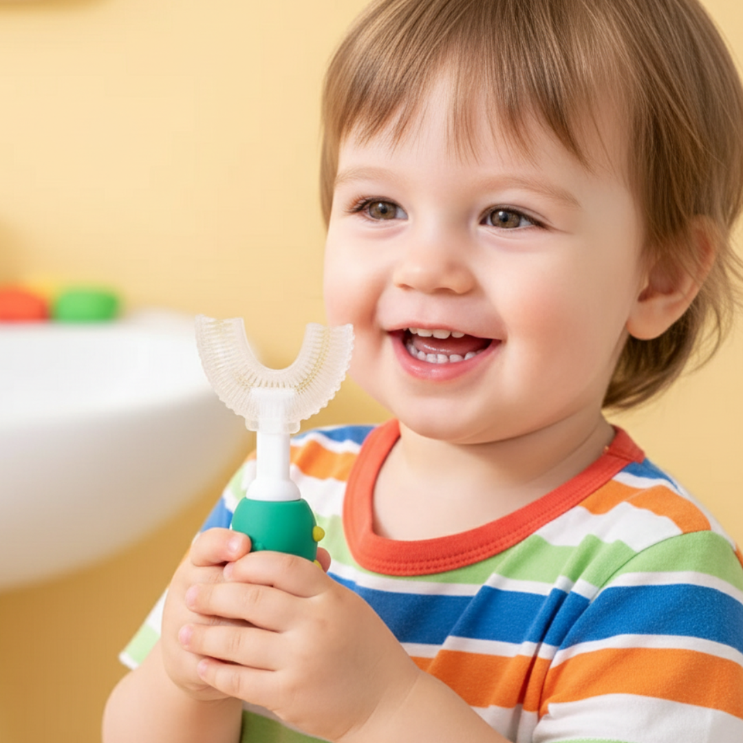 Cheeky Dinosaur U-Shaped Toothbrush Toddler