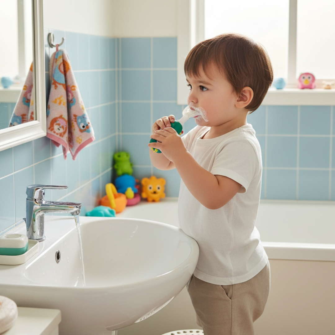 Cheeky Dinosaur U-Shaped Toothbrush Toddler