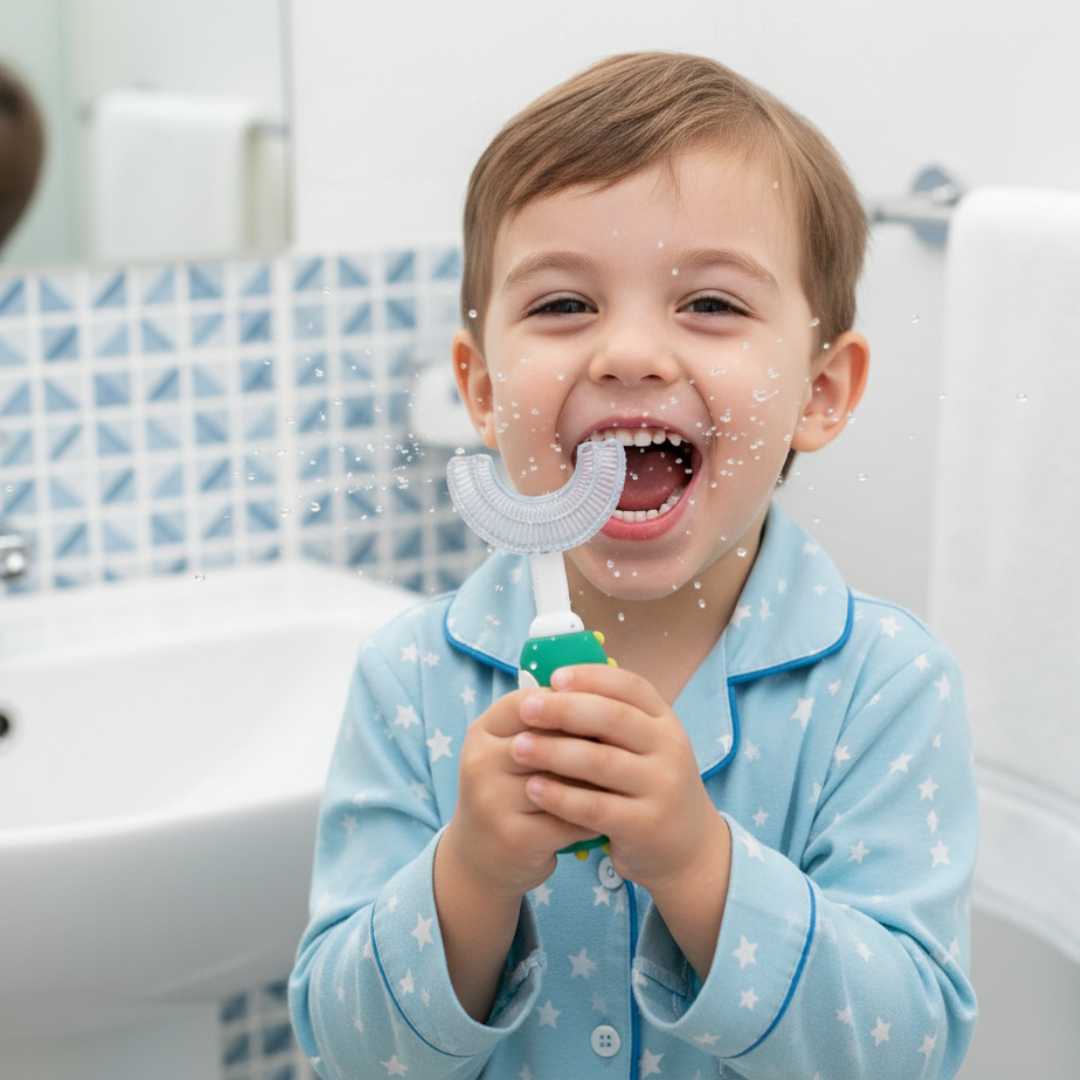 Cheeky Dinosaur U-Shaped Toothbrush Toddler