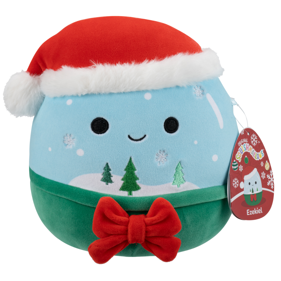 Christmas Squishmallows 20cm - Ezekiel Snow Globe