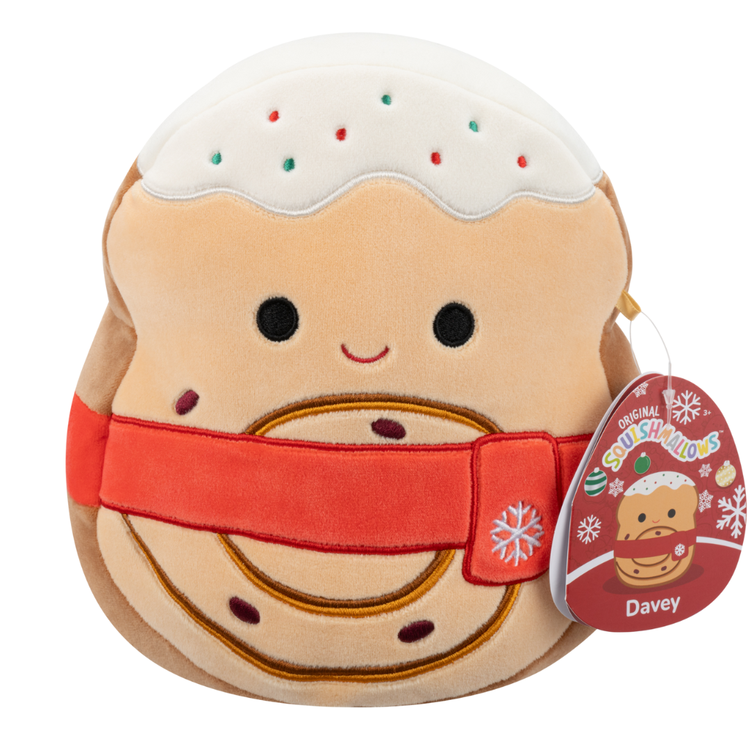 Christmas Squishmallows 20cm - Davie Cinnamon Roll
