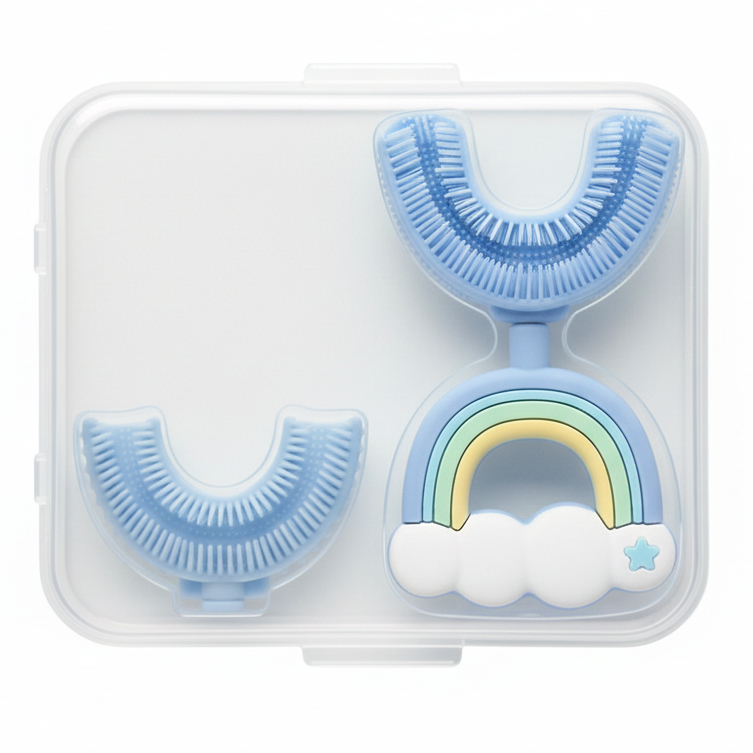 Blue Rainbow U-Shaped Sensory Toothbrush
