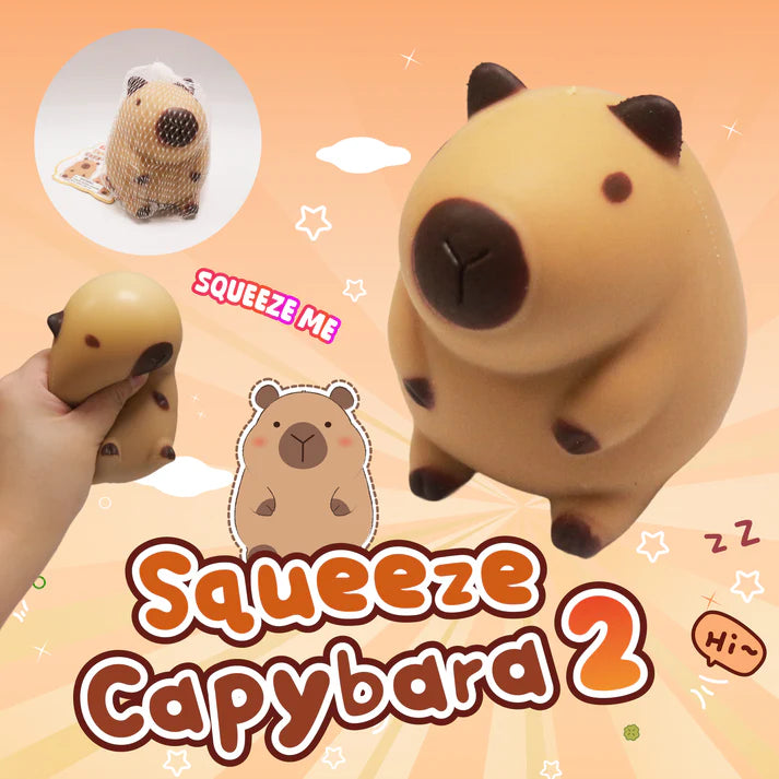 Squishy Squeeze Sitting Capybara