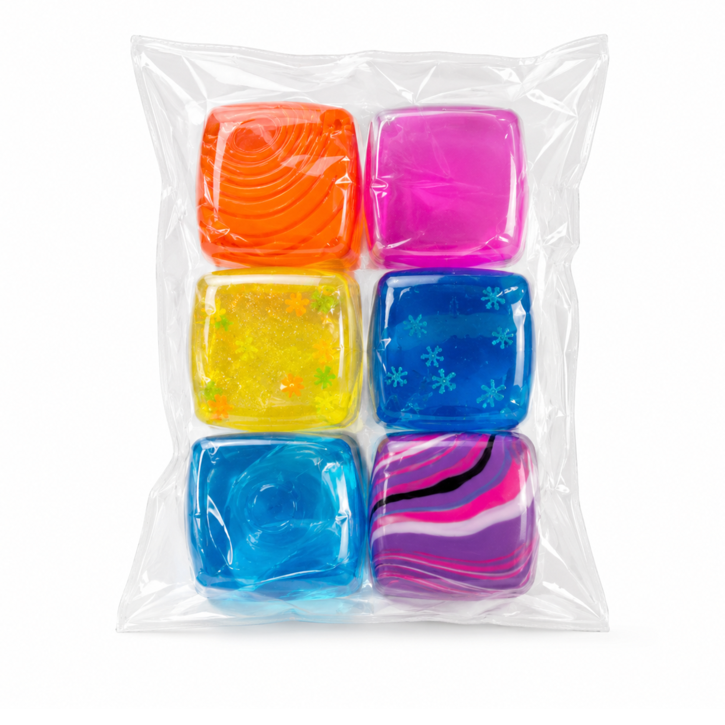 Mini Jelly Cube Squishy Value Pack 3.5cm Assorted