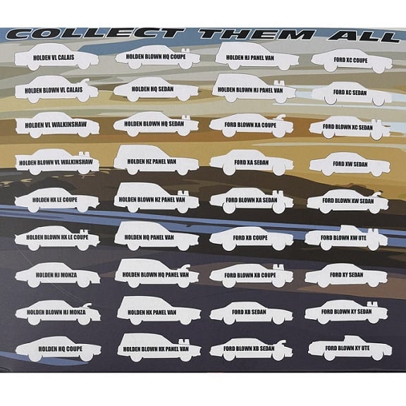 1:64 Holden/Ford "Red Bellies" - Oz Wheels Die Cast Car Ford Holden