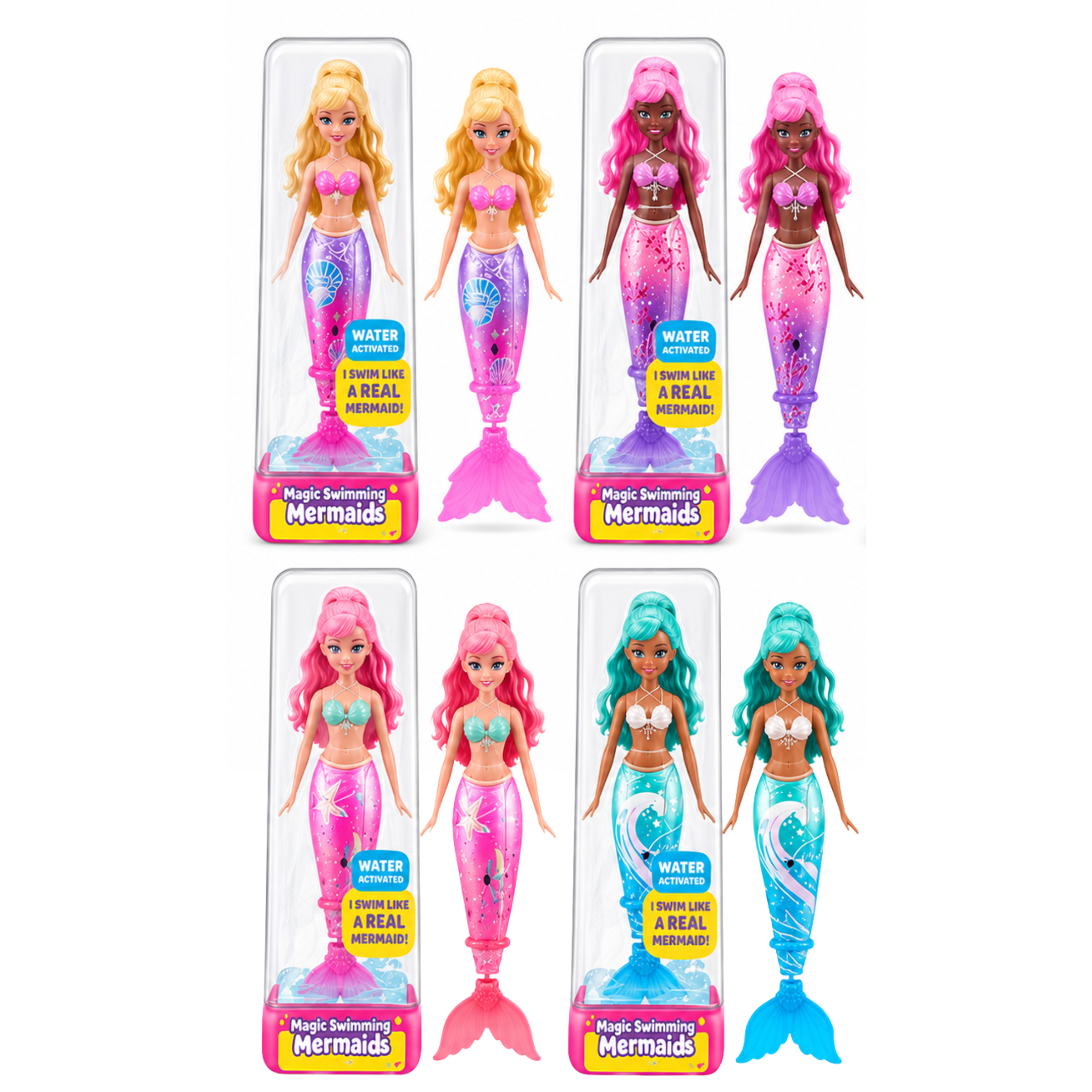 Robotic Swimming Mermaid 4 Pack
