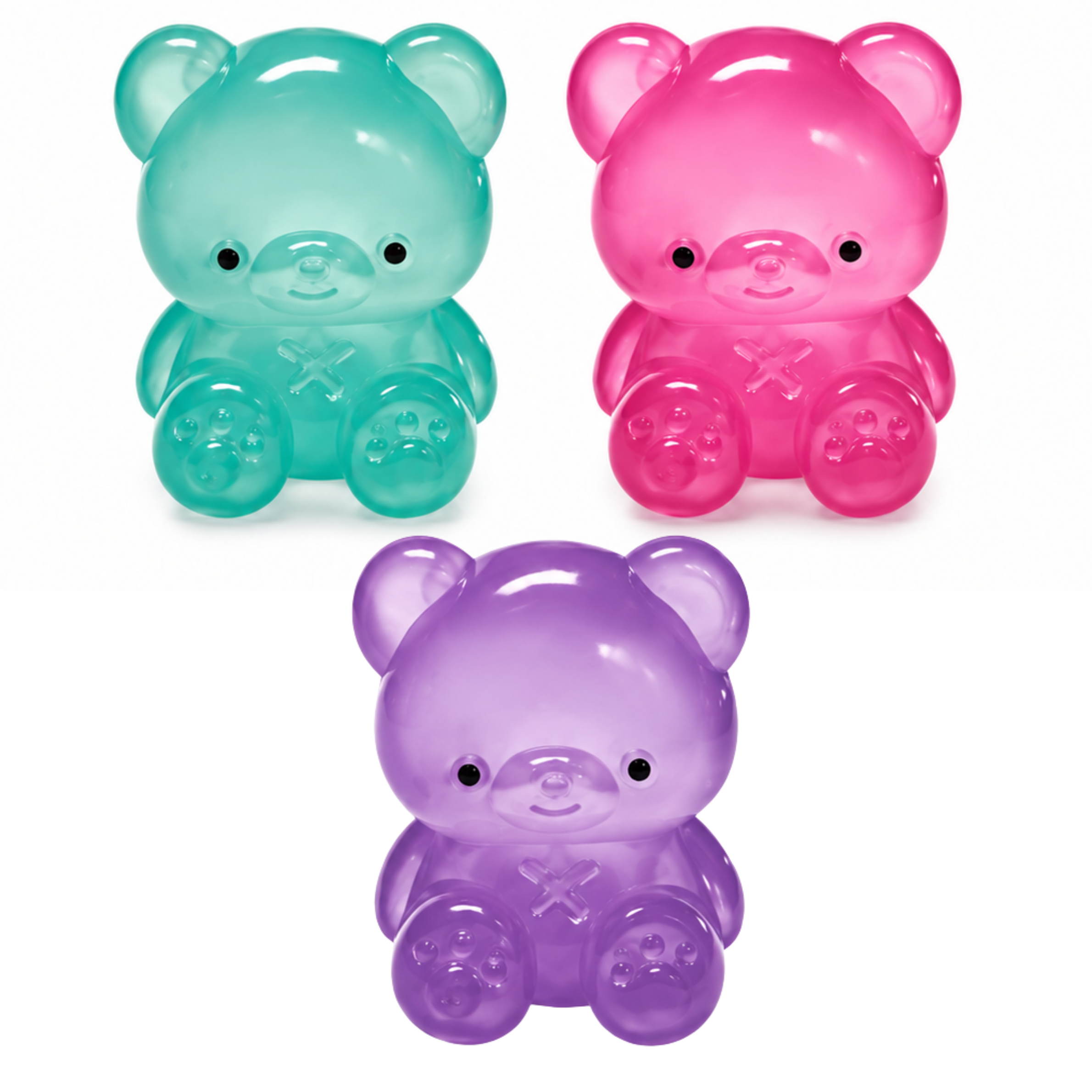 Squishy Gummy Bubble Bear- 3 Pack