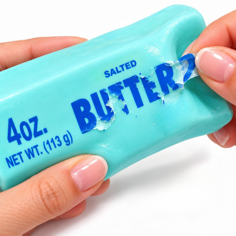 Crunchy Blue Butter Squishy - Factory Seconds