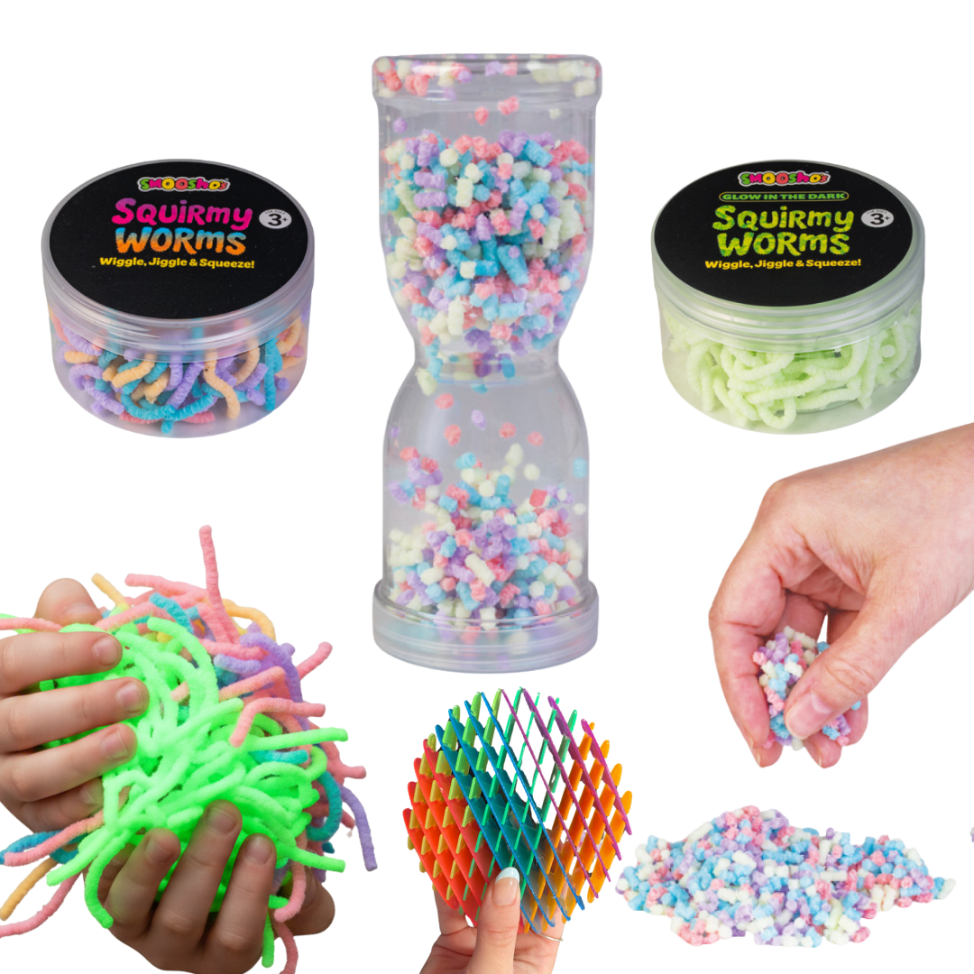 Squirmy Worm Sensory Bundle – Glow, Wiggle & Flow Set