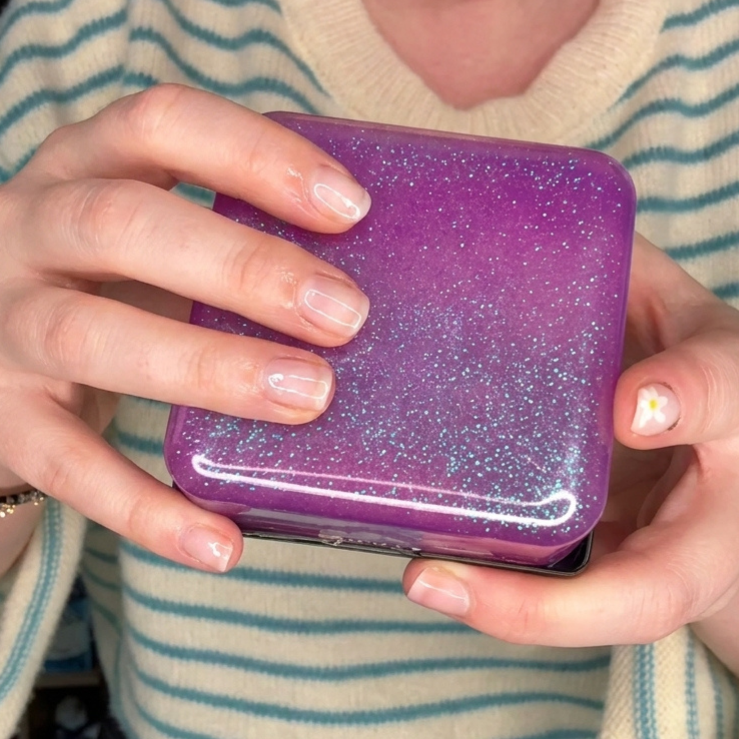 Giant Sensory Jelly Cube Glitter - 7.5cm