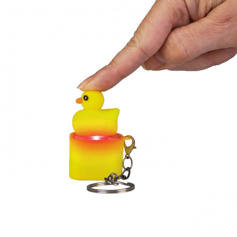Quacking Sound Duck Fidget Keychain