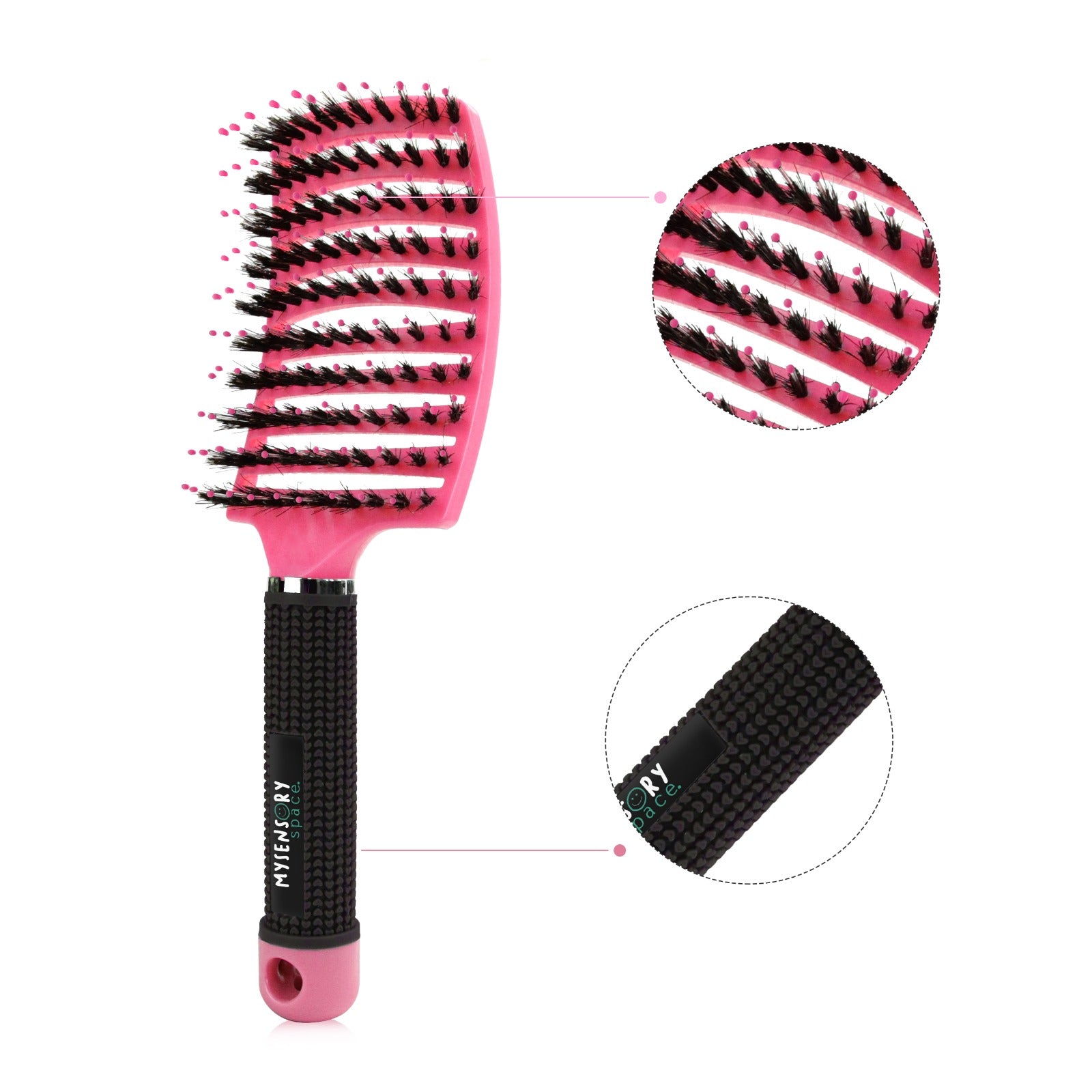 Detangling Hairbrush Pink: Ships End Feb