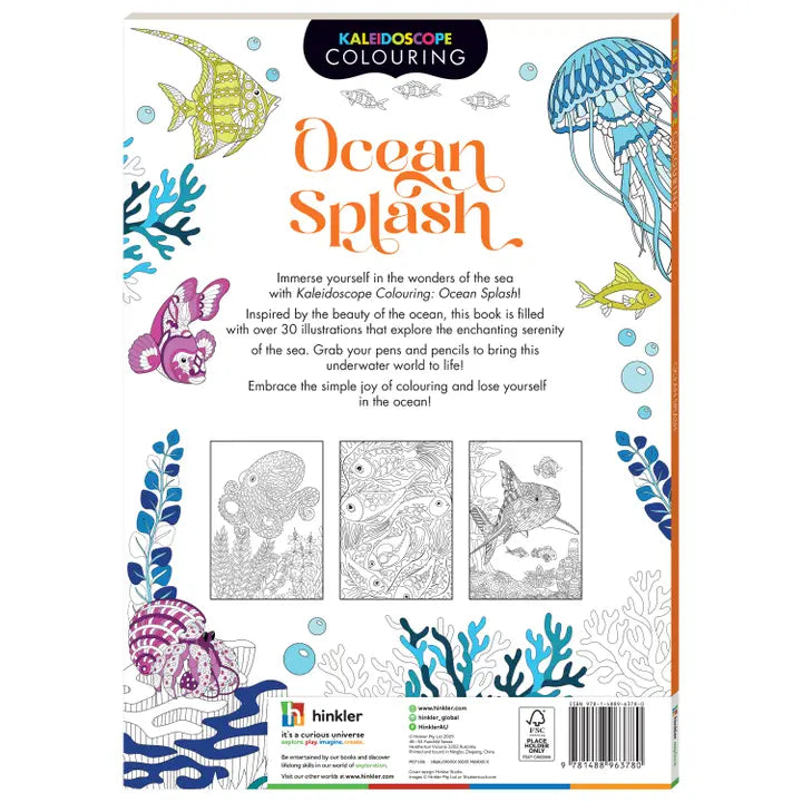 Adult Colouring Book  – Ocean Splash