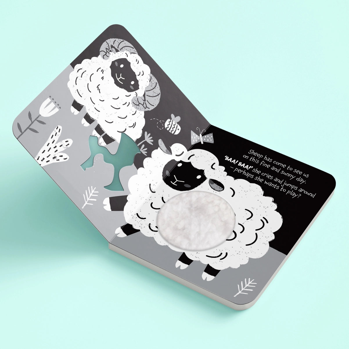 High Contrast Moo Moo! Touch & Feel Board Book