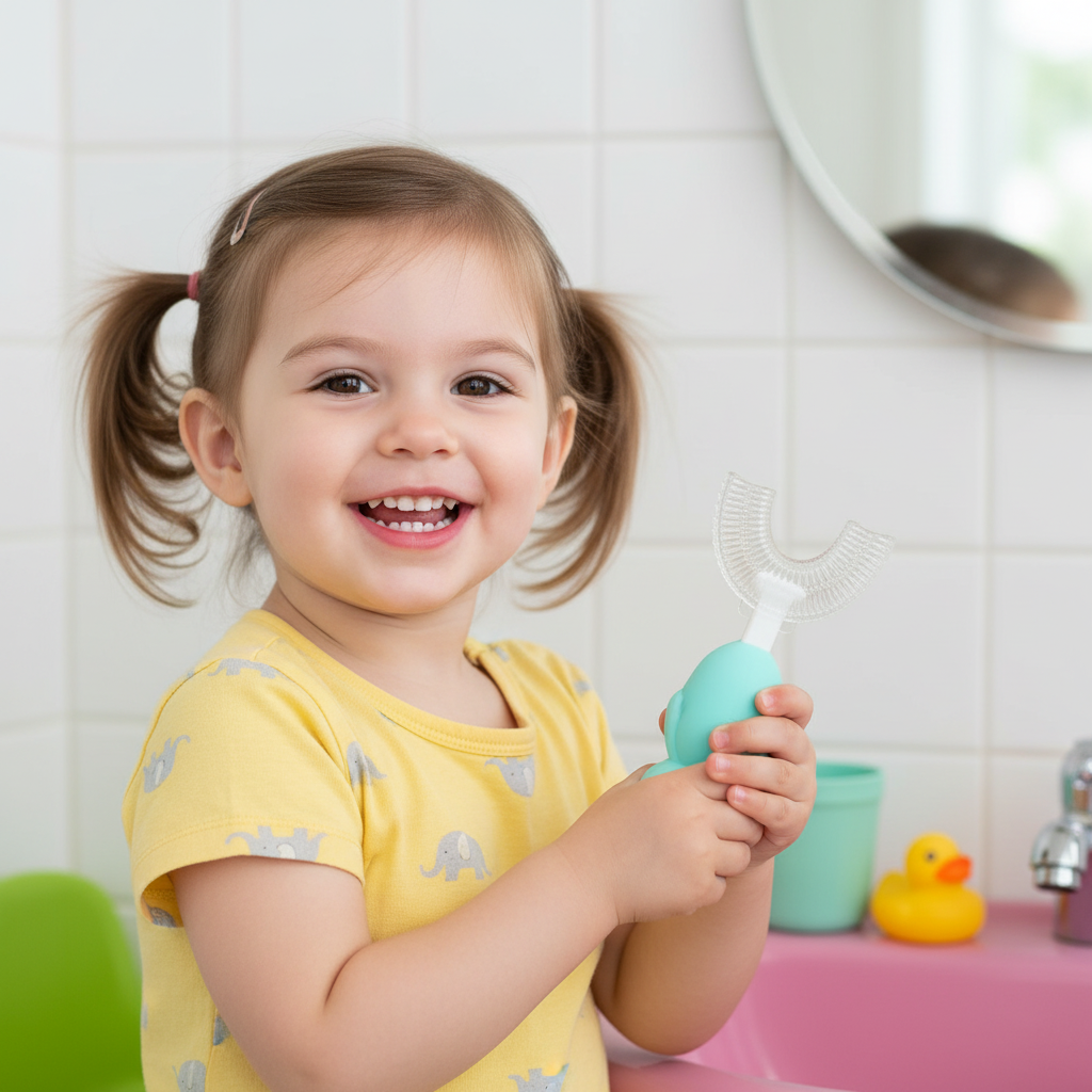 Bear U-Shaped Toothbrush Toddler