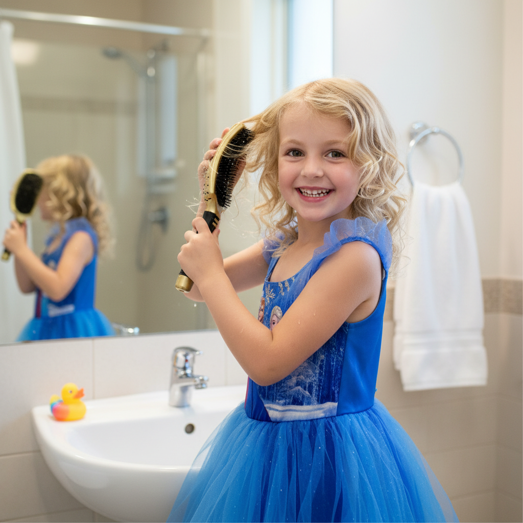 Detangling Hairbrush Gold: Ships End Feb