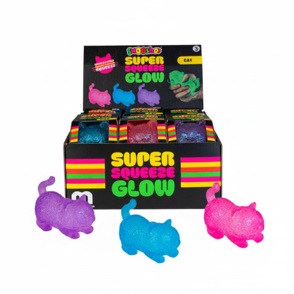 Jelly Glitter Glow Cat Squishy