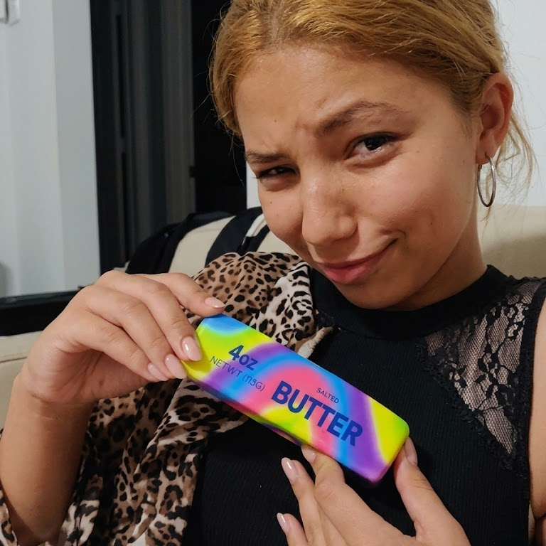 Slow Rising Rainbow Butter Stick Squishy