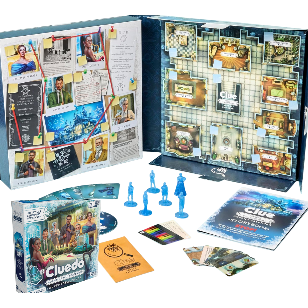 Cluedo Advent Calendar: 24 Days Family Mystery Game