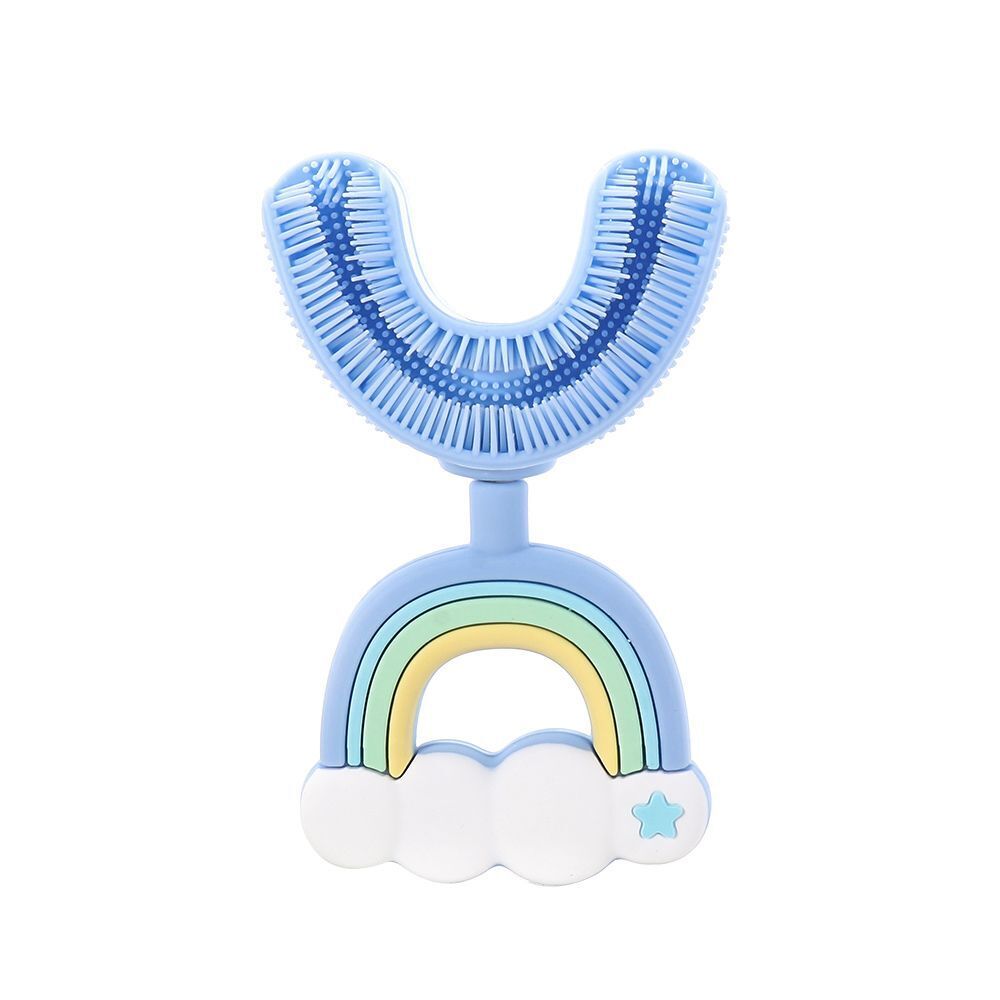 Blue Rainbow U-Shaped Sensory Toothbrush