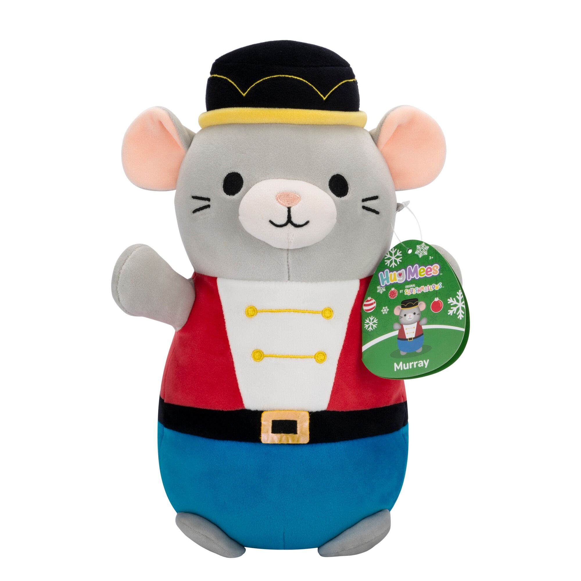 Christmas Squishmallows Hugmees 25cm - Murray the Nutcracker Mouse