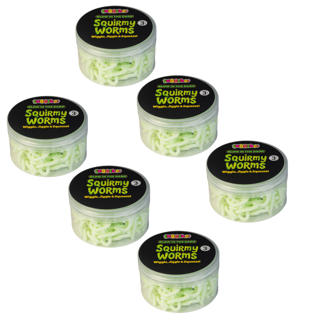 Glow in the Dark Squirmy Worms Sensory Toy